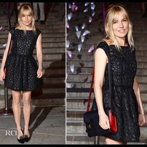 sienna miller black dress